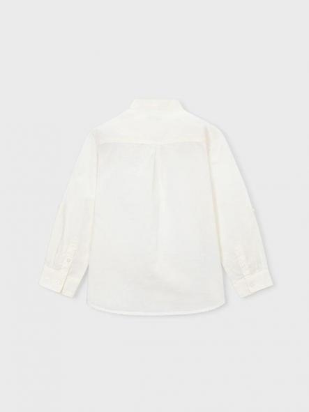 Mayoral Camisa m/l Cuello Mao Lino 26-03118-030 Nata [4]