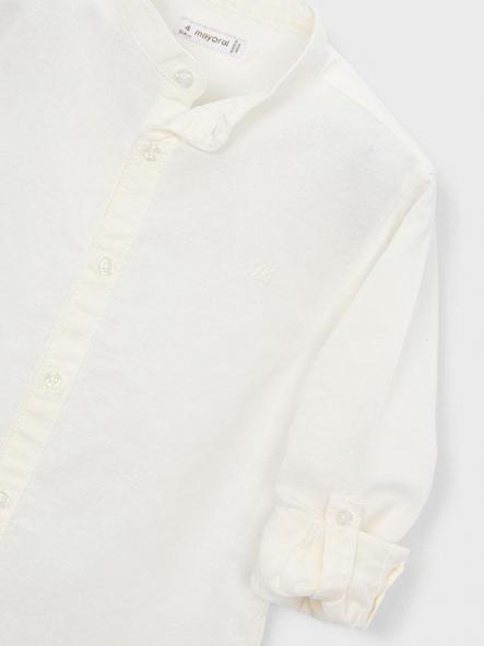 Mayoral Camisa m/l Cuello Mao Lino 26-03118-030 Nata [5]