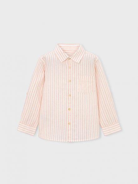 Mayoral Camisa m/c Lino Cuello camisero 26-03119-036 Peach [3]
