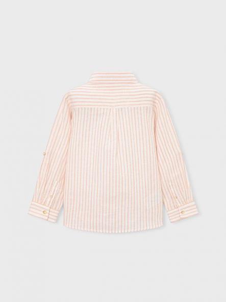 Mayoral Camisa m/c Lino Cuello camisero 26-03119-036 Peach [4]