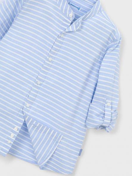 Mayoral Camisa m/l  Cuello Mao Rayas 26-03121-042 Cielo [3]
