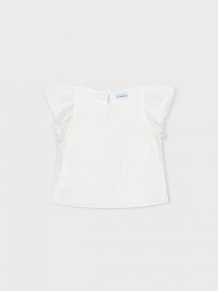 Mayoral Blusón Gasa Puntillas 26-03195-042 Crudo [2]