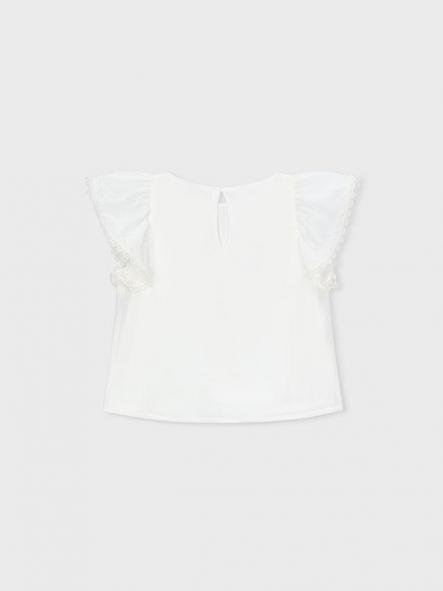 Mayoral Blusón Gasa Puntillas 26-03195-042 Crudo [3]