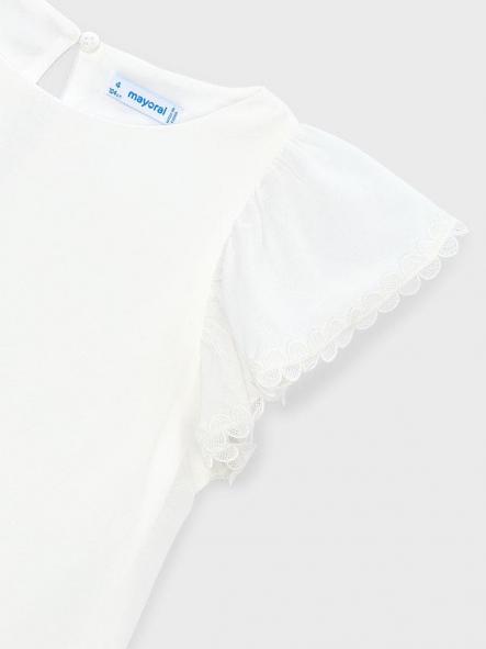 Mayoral Blusón Gasa Puntillas 26-03195-042 Crudo [4]
