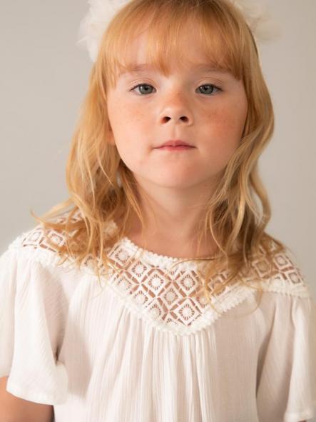 Mayoral Blusón Combinado Guipur 26-03197-034 Nata [1]