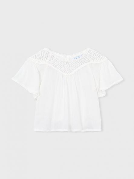 Mayoral Blusón Combinado Guipur 26-03197-034 Nata [3]