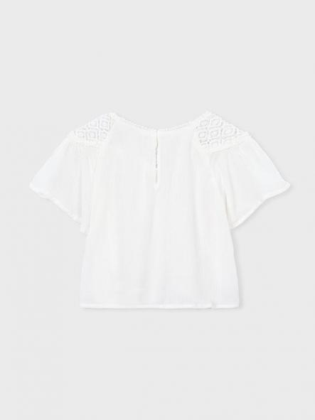 Mayoral Blusón Combinado Guipur 26-03197-034 Nata [4]