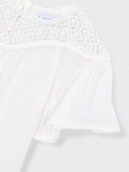 Mayoral Blusón Combinado Guipur 26-03197-034 Nata [5]