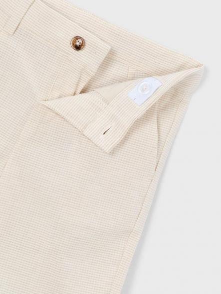 Mayoral Bermuda Lino Suiting 26-03201-047 Avena Cuad [3]