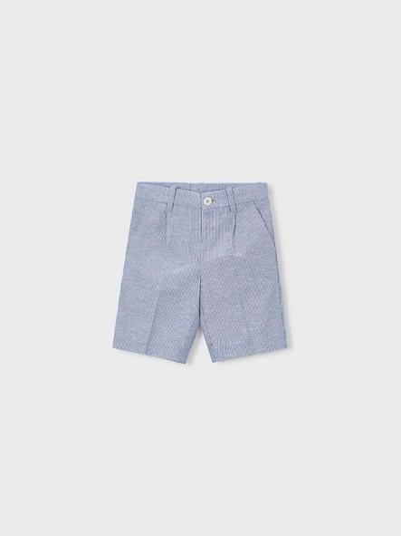 Mayoral Bermuda Lino Suiting 26-03201-049 Añil Rayas [1]
