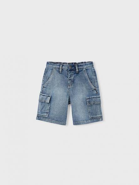 Mayoral Super Bermuda Denim Cargo 26-03206-026 Claro [3]
