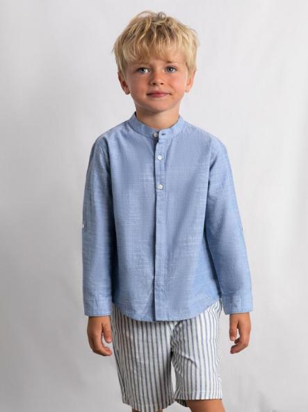 Mayoral Conjunto Bermuda Lino Suiting 26-03216-010 Añil