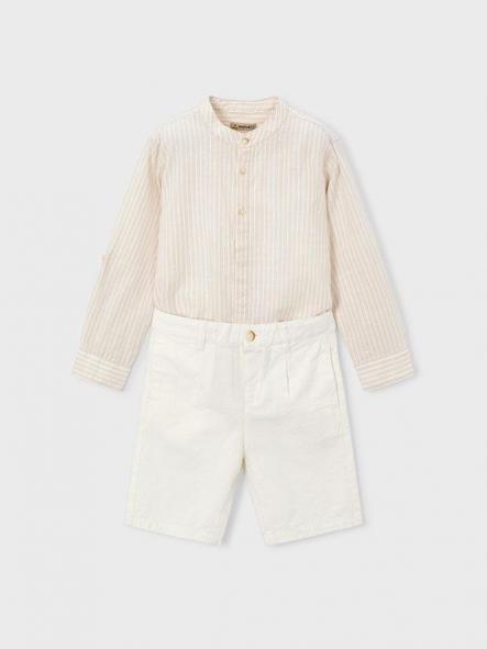 Mayoral Conjunto Bermuda Lino Suiting 26-03216-011 Avena [2]