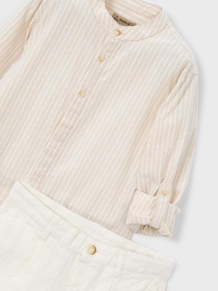 Mayoral Conjunto Bermuda Lino Suiting 26-03216-011 Avena [4]