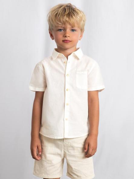 Mayoral Conjunto Bermuda Lino Suiting 26-03217-015 Avena