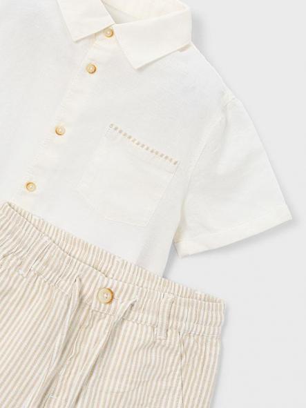 Mayoral Conjunto Bermuda Lino Suiting 26-03217-015 Avena [5]