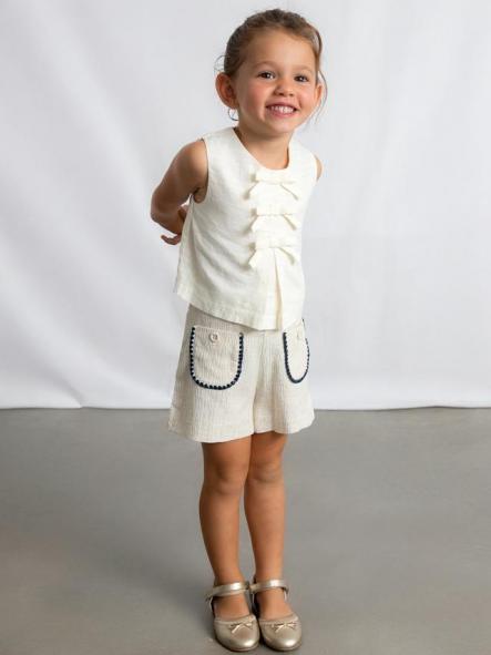 Mayoral Pantalon Corto Bolsillos 26-03219-038 Lino [2]