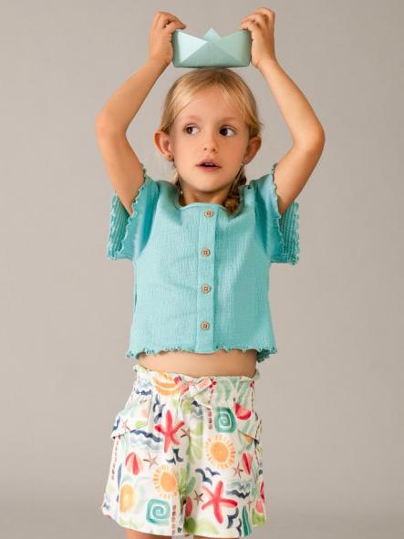 Mayoral Pantalon Corto Estampado 26-03221-065 Oasis