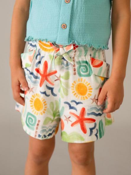 Mayoral Pantalon Corto Estampado 26-03221-065 Oasis [1]