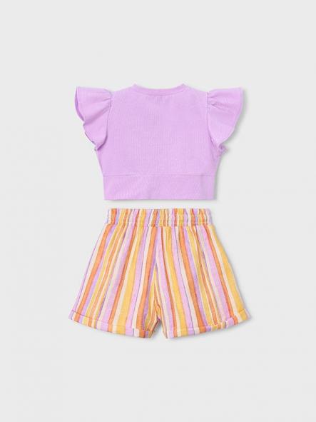 Mayoral Conjunto Short Rayas 26-03227-068 Lilac [4]