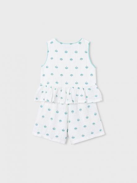 Mayoral Conjunto Pantalon Corto Estampado 26-03229-072 Crudo [1]