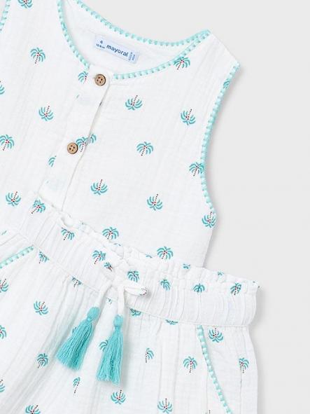 Mayoral Conjunto Pantalon Corto Estampado 26-03229-072 Crudo [2]