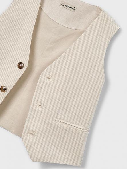 Mayoral Chaleco Lino Suiting 26-03379-024 Avena [3]