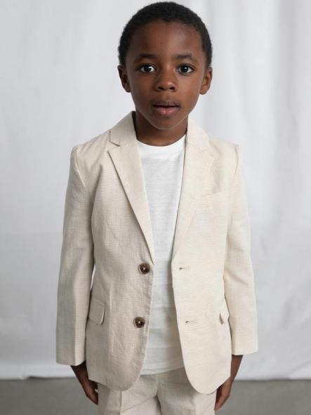 Mayoral Chaqueta Lino Suiting 26-03437-047 Avena Cuad [1]