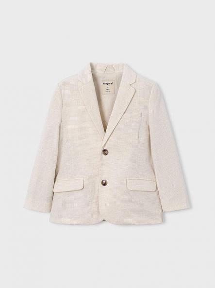 Mayoral Chaqueta Lino Suiting 26-03437-047 Avena Cuad [2]