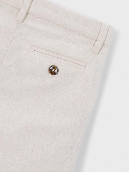 Mayoral Pantalon Lino Suiting 26-03574-064 Avena Mez [3]