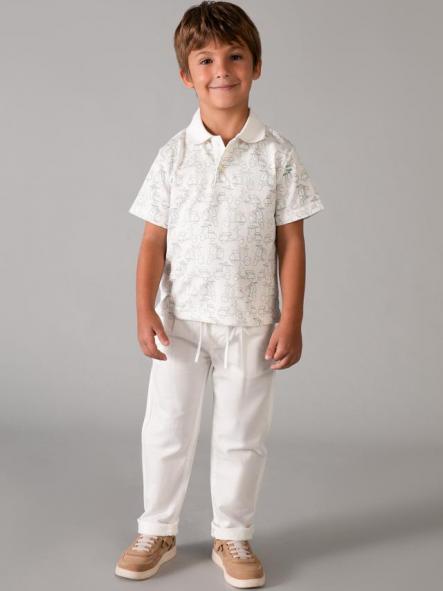 Mayoral Pantalon Lino Relaxed 26-03576-071 Nata