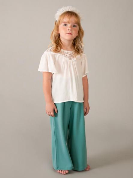 Mayoral Pantalon Largo Punto Roma 26-03584-010 Menta