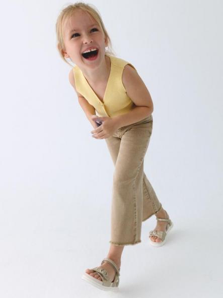 Mayoral Pantalon Sarga Wide Leg 26-03588-025 Beige