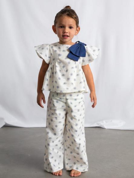 Mayoral Conjunto Pantalon Largo Estampado 26-03594-062 Hueso