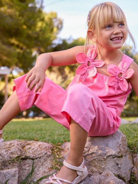 Mayoral Conjunto Pantalon Largo Aplique 26-03596-010 Geranio