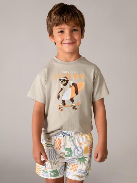 Mayoral Bañador Bermuda Estampado 26-03612-090 Nata