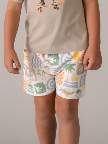 Mayoral Bañador Bermuda Estampado 26-03612-090 Nata [1]