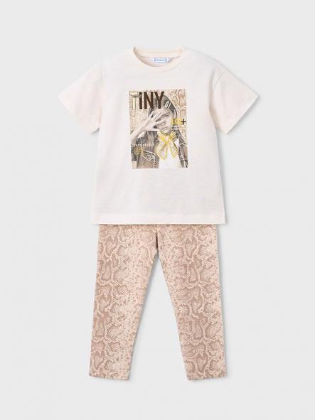 Mayoral Conjunto Leggins Estampado 26-03727-036 Beige [1]