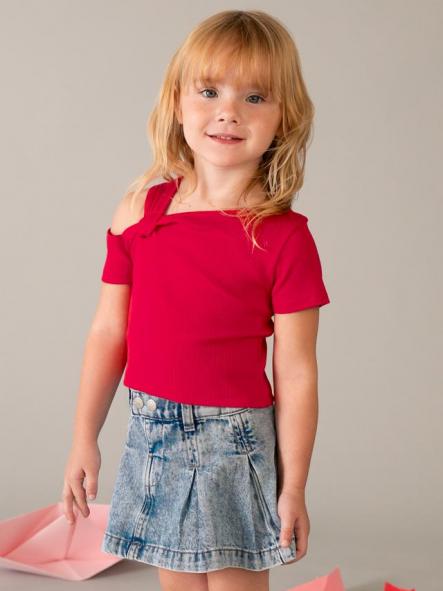 Mayoral Falda Denim Fluido 26-03905-026 Claro