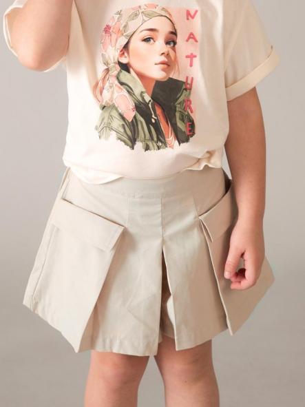 Mayoral falda Pantalon Fluida 26-03908-061 Arena [1]