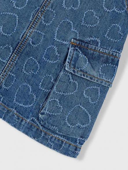 Mayoral falda Peto Denim Fluido 26-03910-078 Corazon [3]