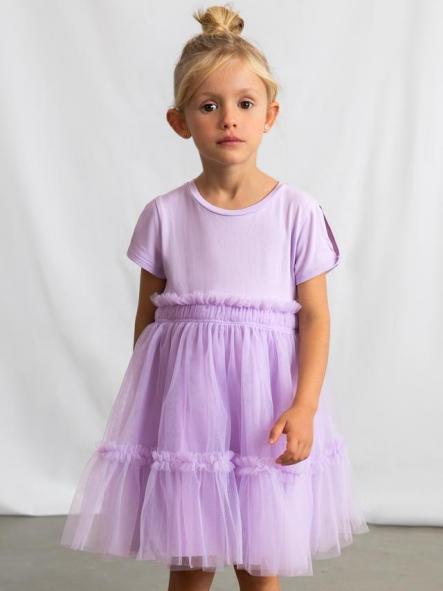 Mayoral Vestido Combinado 26-03915-070 Malva [1]