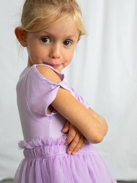 Mayoral Vestido Combinado 26-03915-070 Malva