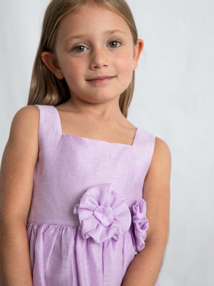 Mayoral Vestido Lino 26-03916-075 Malva [1]