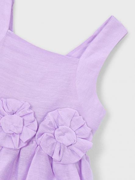 Mayoral Vestido Lino 26-03916-075 Malva [4]