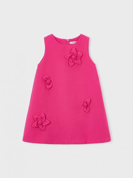 Mayoral Vestido Crepe Flores 26-03922-094 Clavel [3]