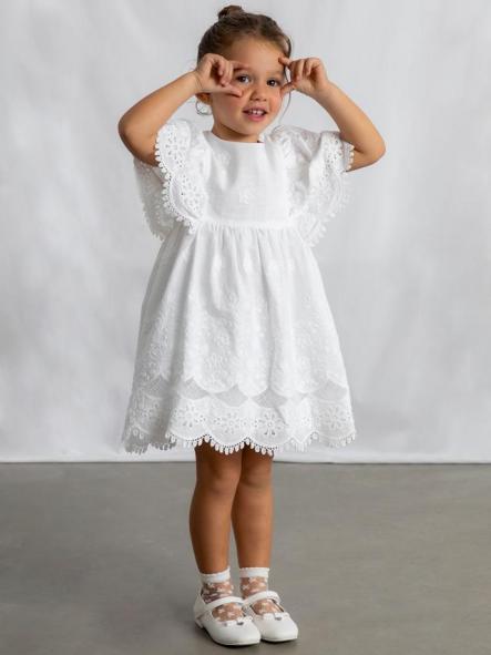 Mayoral Vestido Algodón Bordado 26-03923-081 Blanco [2]