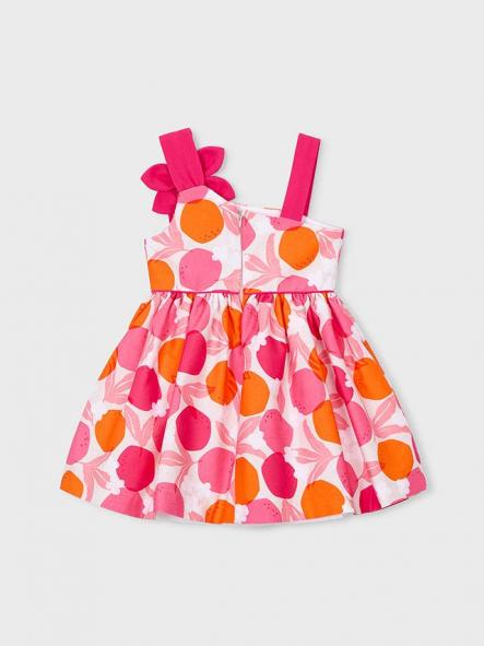 Mayoral Vestido Asimétrico Flor 26-03924-090 Clavel [2]