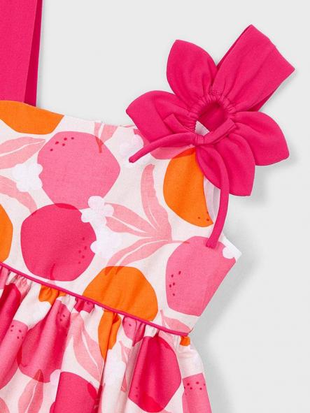 Mayoral Vestido Asimétrico Flor 26-03924-090 Clavel [3]