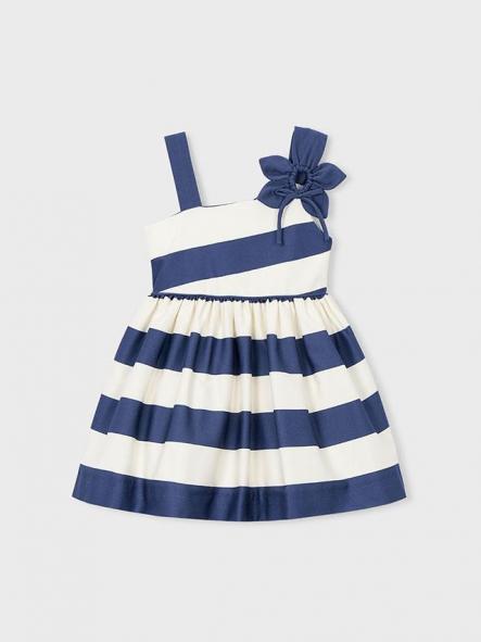 Mayoral Vestido Asimetrico Flor 26-03924-091 Porcelana